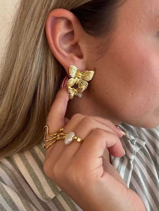 ARETES MARIPOSAS